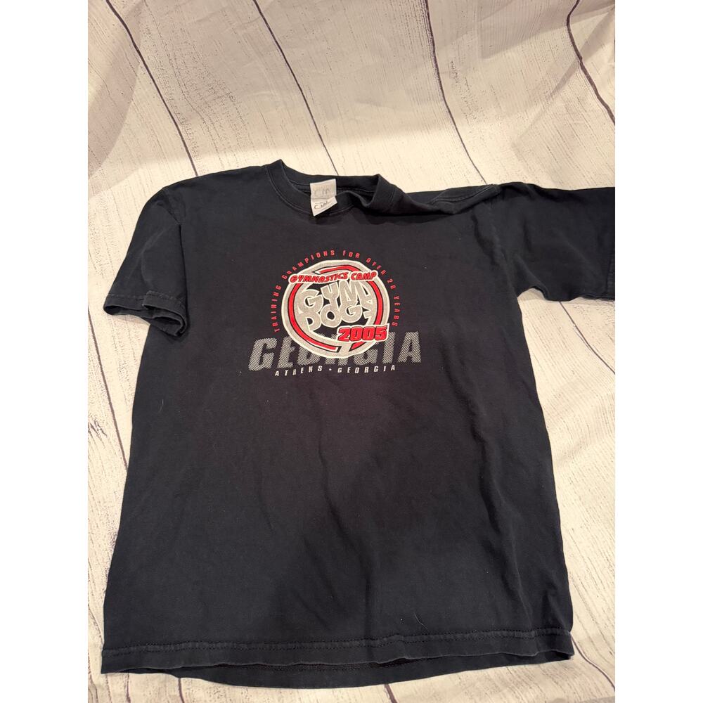 Vintage 2005 GA Gymdogs Gymnastics Camp Shirt Size Youth L